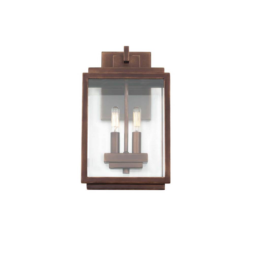 Kalco Lighting Chester Outdoor Chester Outdoor 14-in 2 Light Socket Copper Patina Outdoor Wall Sconce