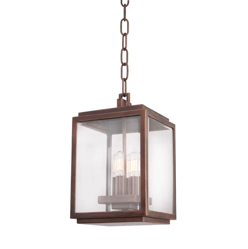 Kalco Lighting Chester Outdoor Chester Outdoor 8-in 4 Light Socket Copper Patina Outdoor Pendant