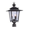 Kalco Lighting Saddlebrook Outdoor Saddlebrook Outdoor 25-in 3 Light Socket Aged Iron Outdoor Post Mount