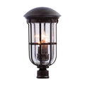 Kalco Lighting Emerson Outdoor Emerson Outdoor 21-in 3 Light Socket Burnished Bronze Outdoor Post Mount