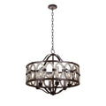 Kalco Lighting 404452FG Florence Gold Belmont 38-in 6 Light Socket Florence Gold Outdoor Chandelier Image 1