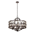 Kalco Lighting 404452FG Florence Gold Belmont 38-in 6 Light Socket Florence Gold Outdoor Chandelier Image 1