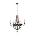 Kalco Lighting Harper 32-in 5 Light Socket Florence Gold Outdoor Chandelier