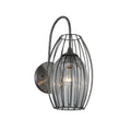 Kalco Lighting Emilia 16-in 1 Light Socket Chemical Stainless Steel Wall Sconce