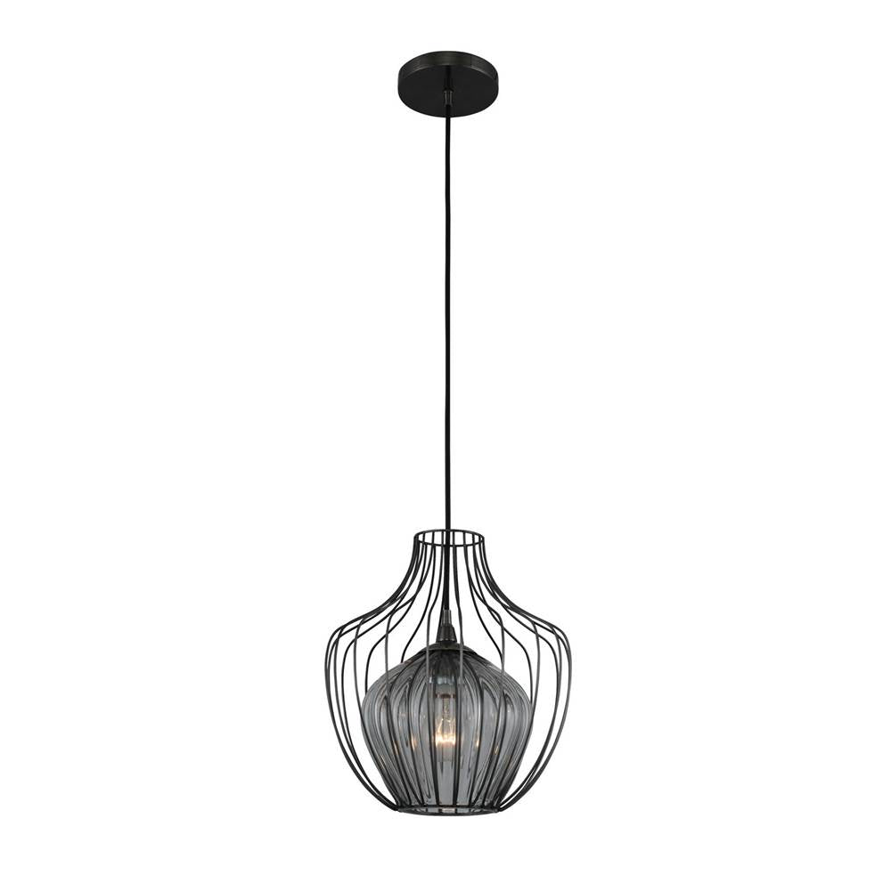 Kalco Lighting 404850CM Chemical Stainless Steel Emilia 12-in 1 Light Socket Chemical Stainless Steel Pendant Image 1