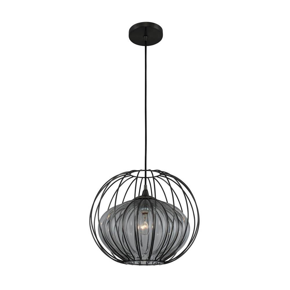 Kalco Lighting 404851CM Chemical Stainless Steel Emilia 15-in 1 Light Socket Chemical Stainless Steel Pendant Image 1