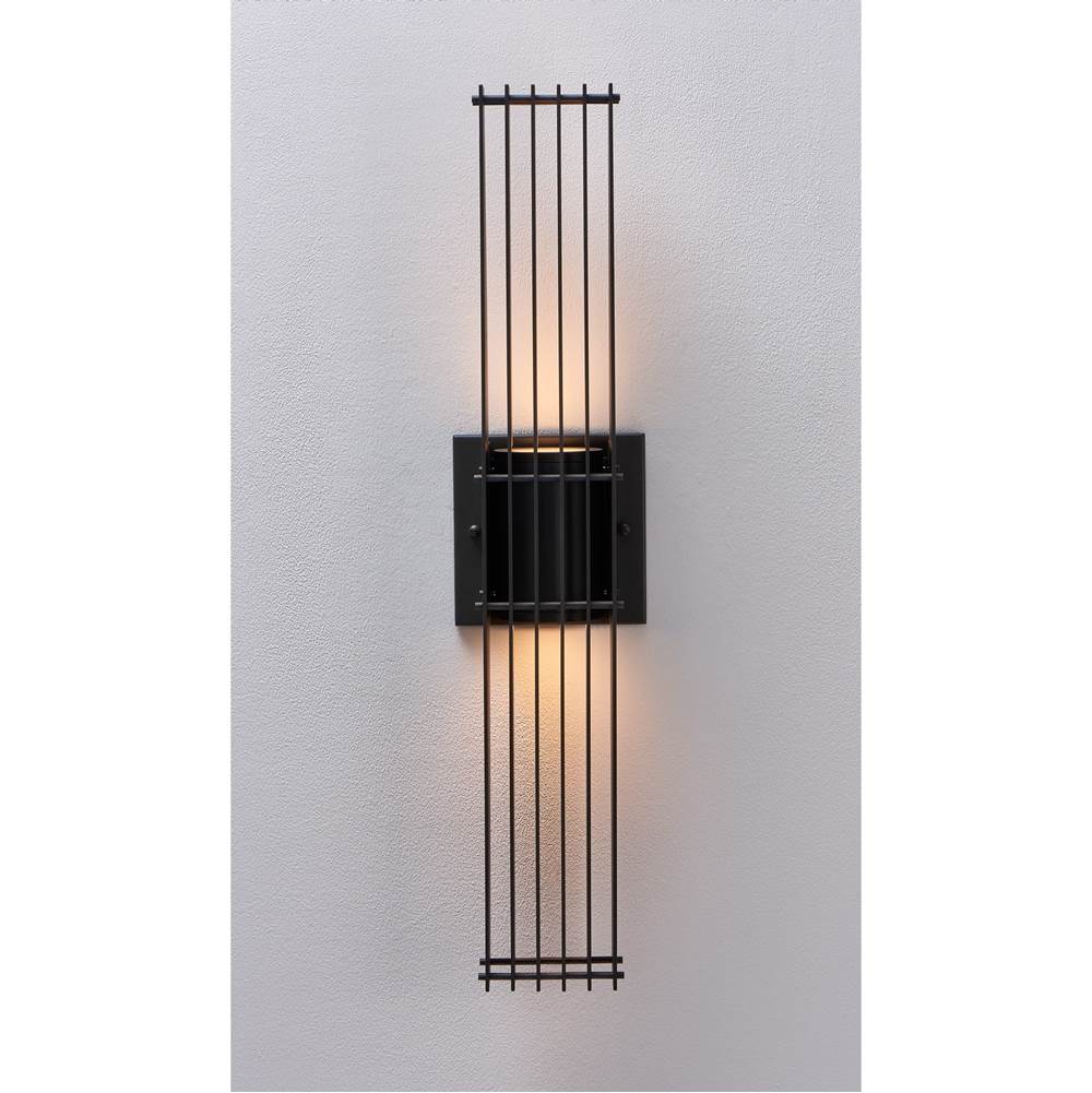 Kalco Lighting 404924MB Matte Black Drew Outdoor 30-in 1 Light Led Matte Black Outdoor Wall Sconce Image 4