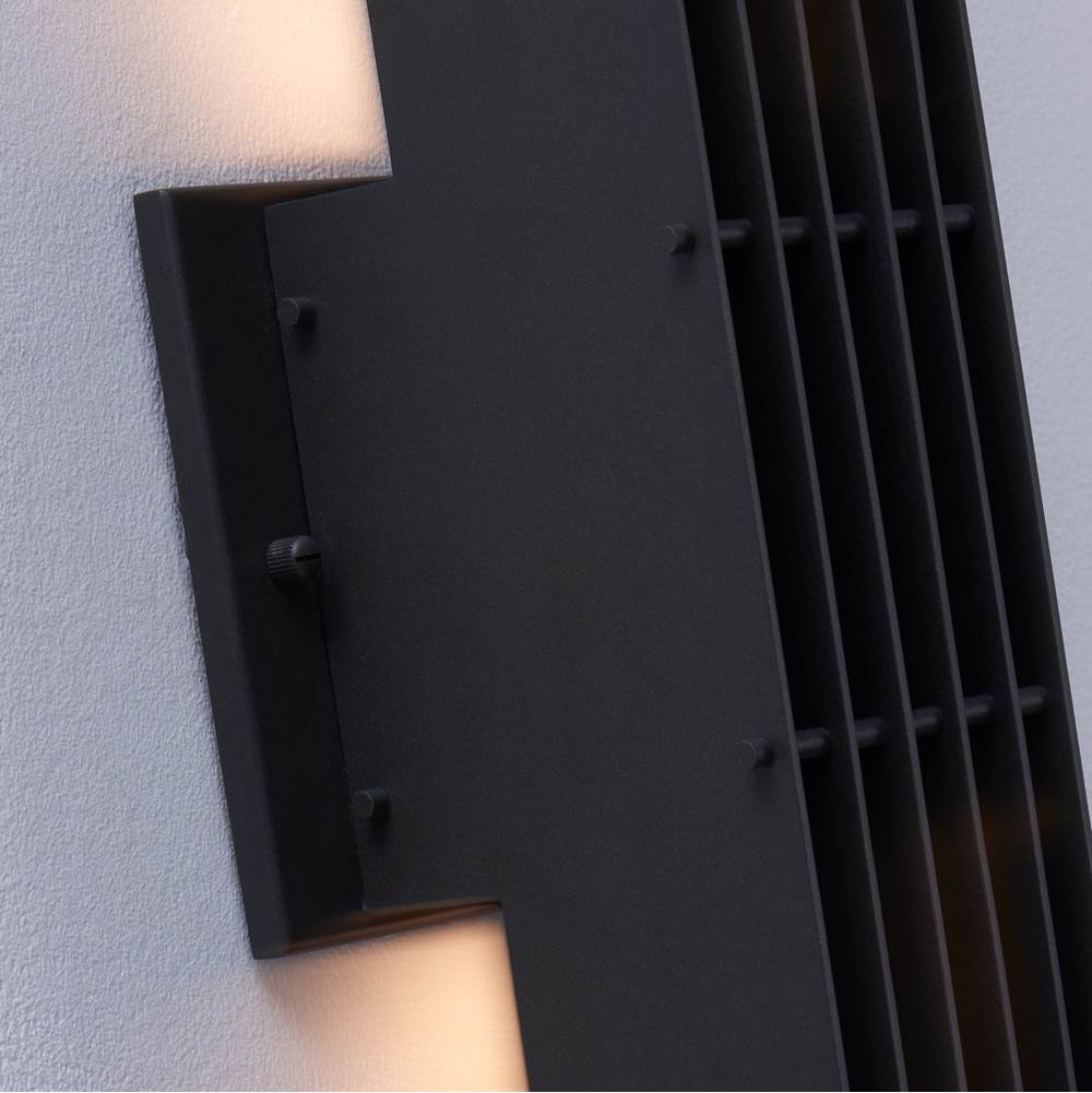 Kalco Lighting 404924MB Matte Black Drew Outdoor 30-in 1 Light Led Matte Black Outdoor Wall Sconce Image 3