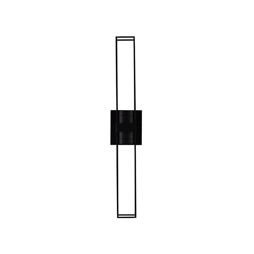 Kalco Lighting Eames Outdoor Eames Outdoor 30-in 2 Light Led Matte Black Outdoor Wall Sconce