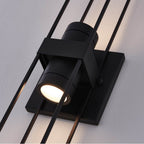 Kalco Lighting 405024MB Matte Black Eames Outdoor 30-in 2 Light Led Matte Black Outdoor Wall Sconce Image 4