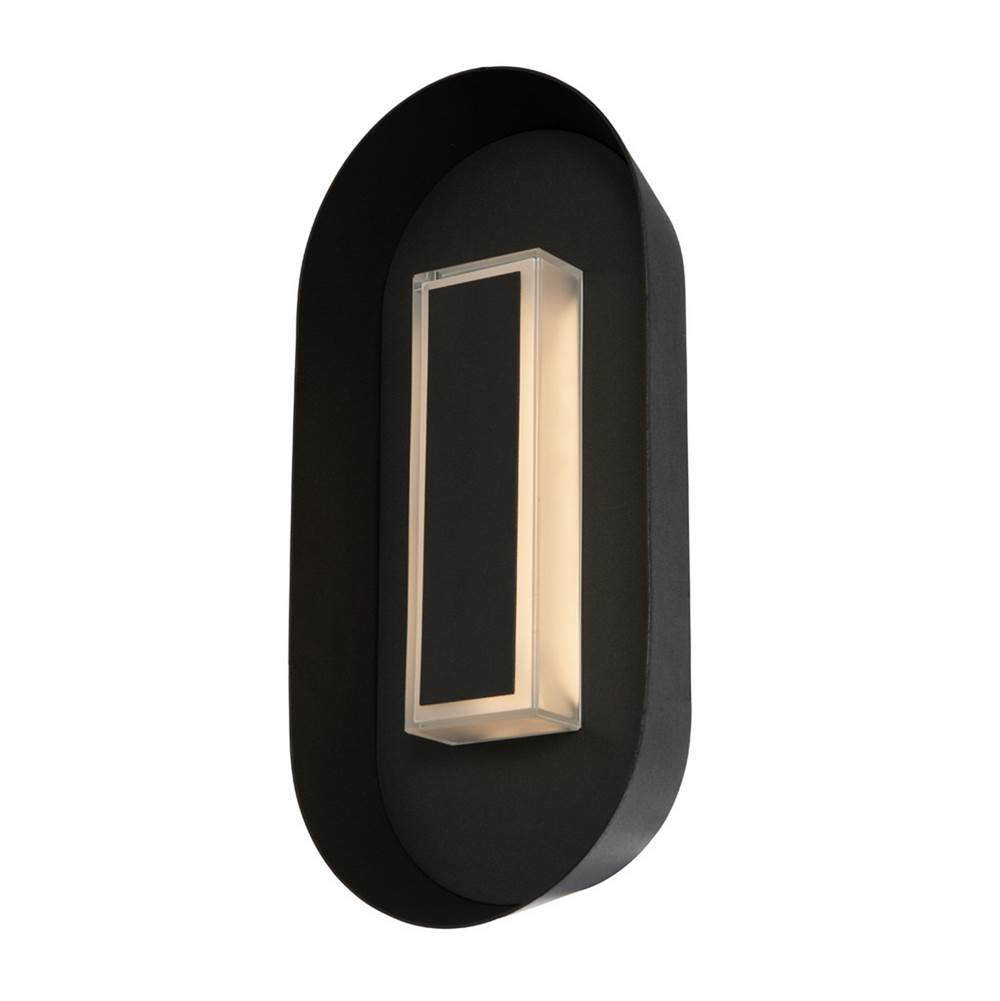 Kalco Lighting Prescott Outdoor Prescott Outdoor 13-in 1 Light Led Matte Black Outdoor Wall Sconce