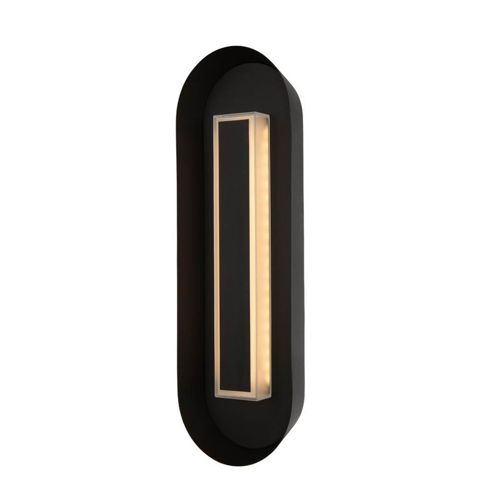Kalco Lighting 405122MB Matte Black Prescott Outdoor 19-in 1 Light Led Matte Black Outdoor Wall Sconce Image 1