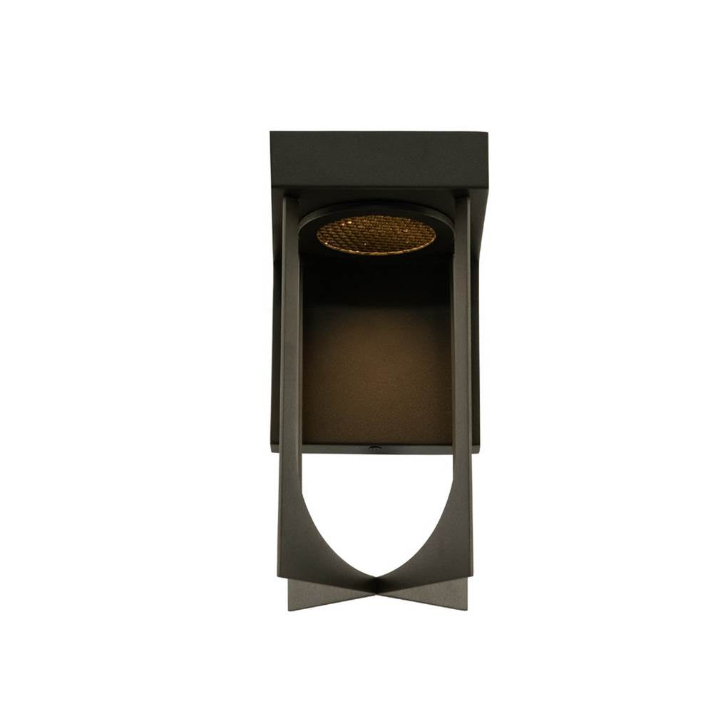 Kalco Lighting Optika Outdoor Optika Outdoor 10-in 1 Light Led Matte Black Wall Sconce