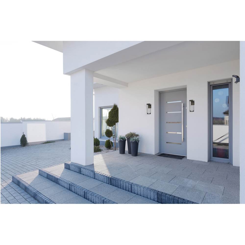 Kalco Lighting Optika Outdoor Optika Outdoor 14-in 1 Light Led Matte Black Wall Sconce