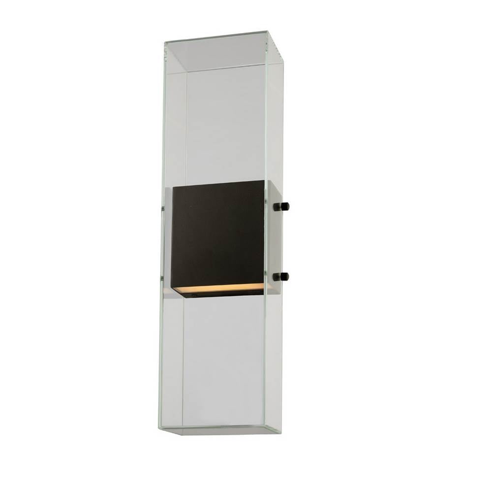 Kalco Lighting Aria 19-in 1 Light Led Matte Black Wall Sconce