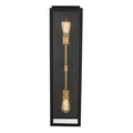 Kalco Lighting Ashland 31-in 2 Light Black W/ Sanded Gold Outdoor Wall Sconce