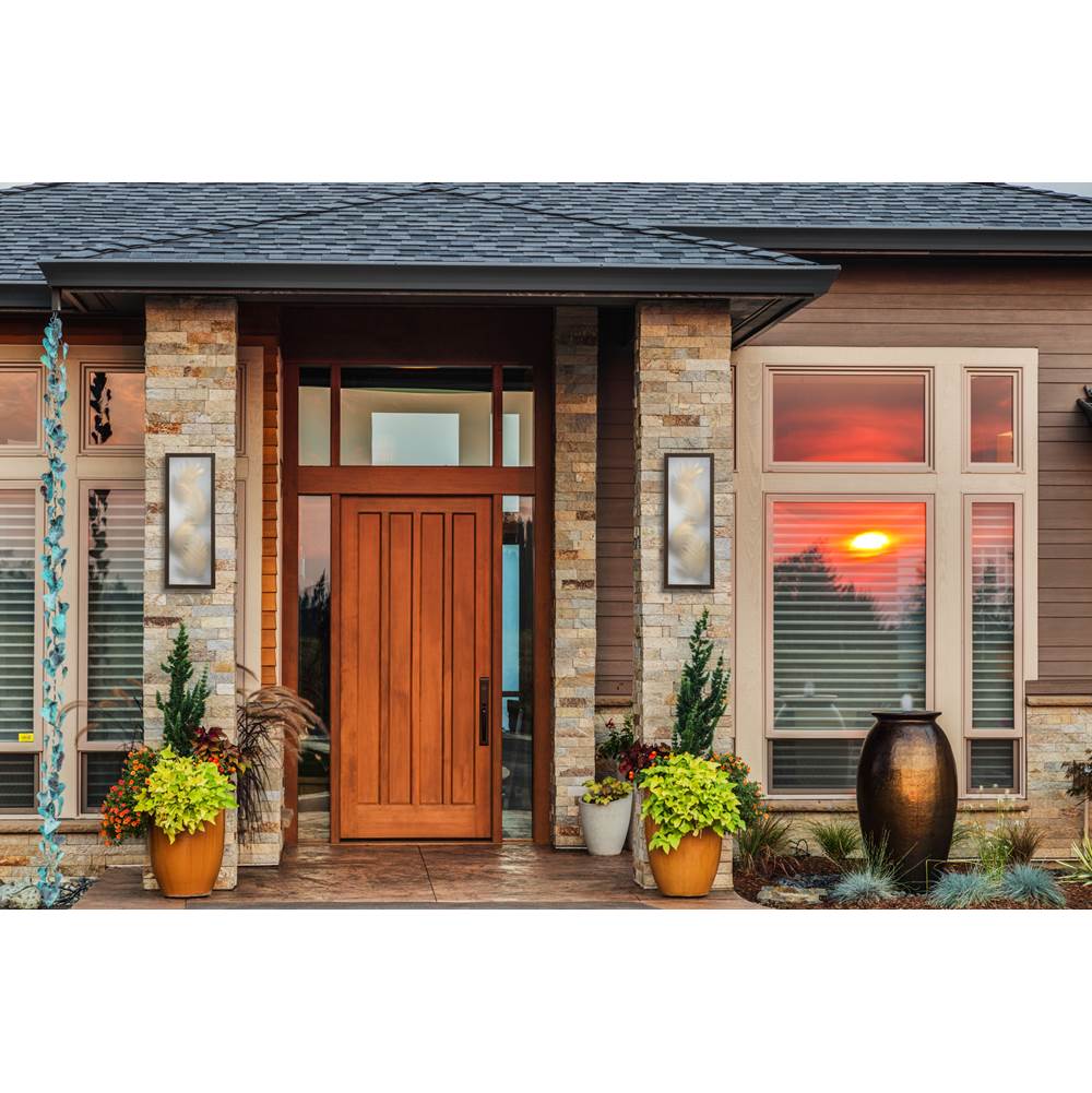Kalco Lighting 409420OBZ Bronze Folium 24-in 1 Light Led Bronze Outdoor Wall Sconce Image 3