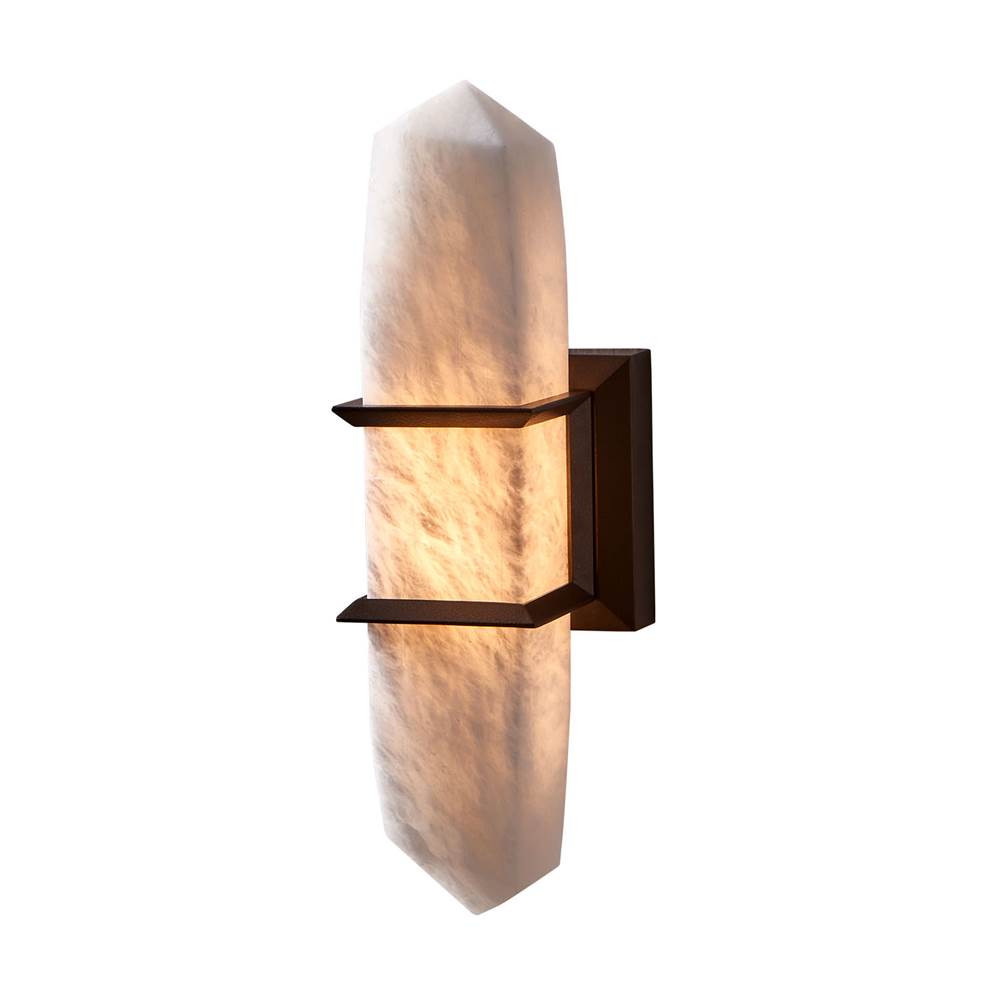 Kalco Lighting Jewel 15-in 1 Light Led Old Bronze Outdoor Wall Sconce