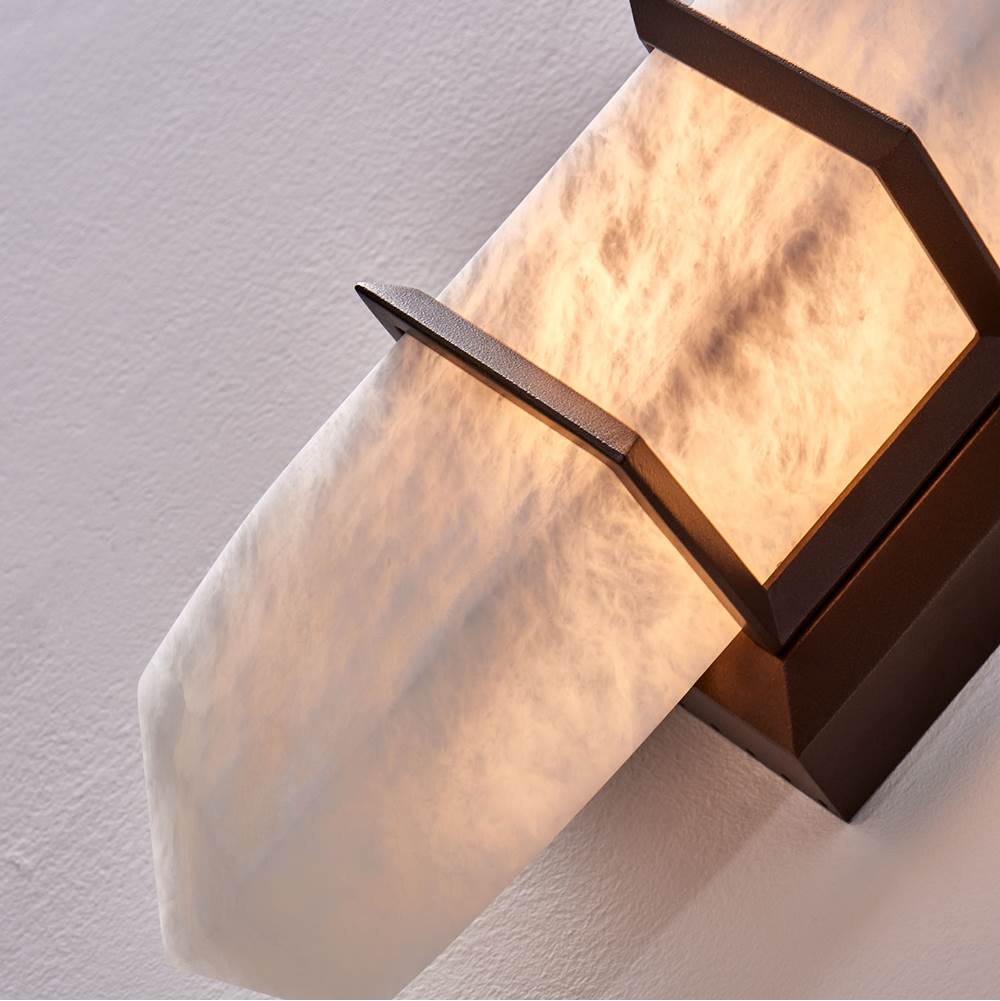 Kalco Lighting 409521OBZ Old Bronze Jewel 15-in 1 Light Led Old Bronze Outdoor Wall Sconce Image 2