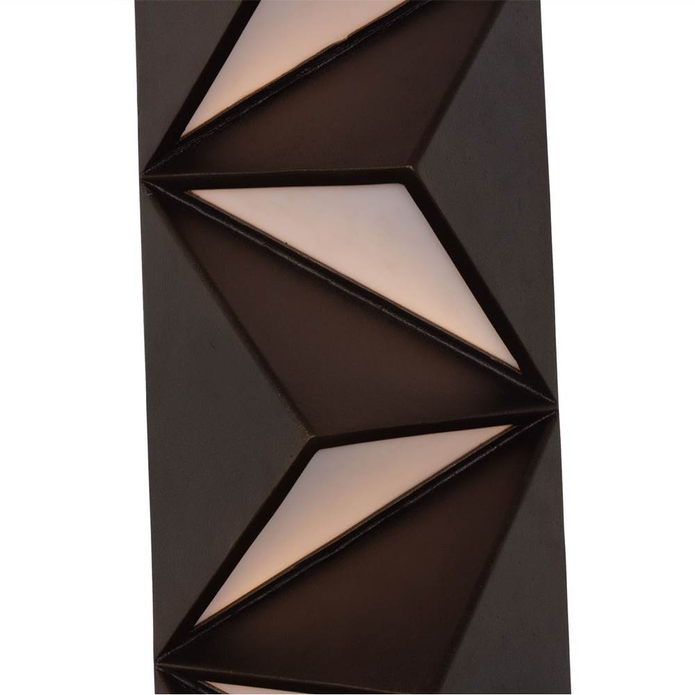 Kalco Lighting 409821BZ Bronze Delta 25-in 1 Light Led Bronze Outdoor Wall Sconce Image 4