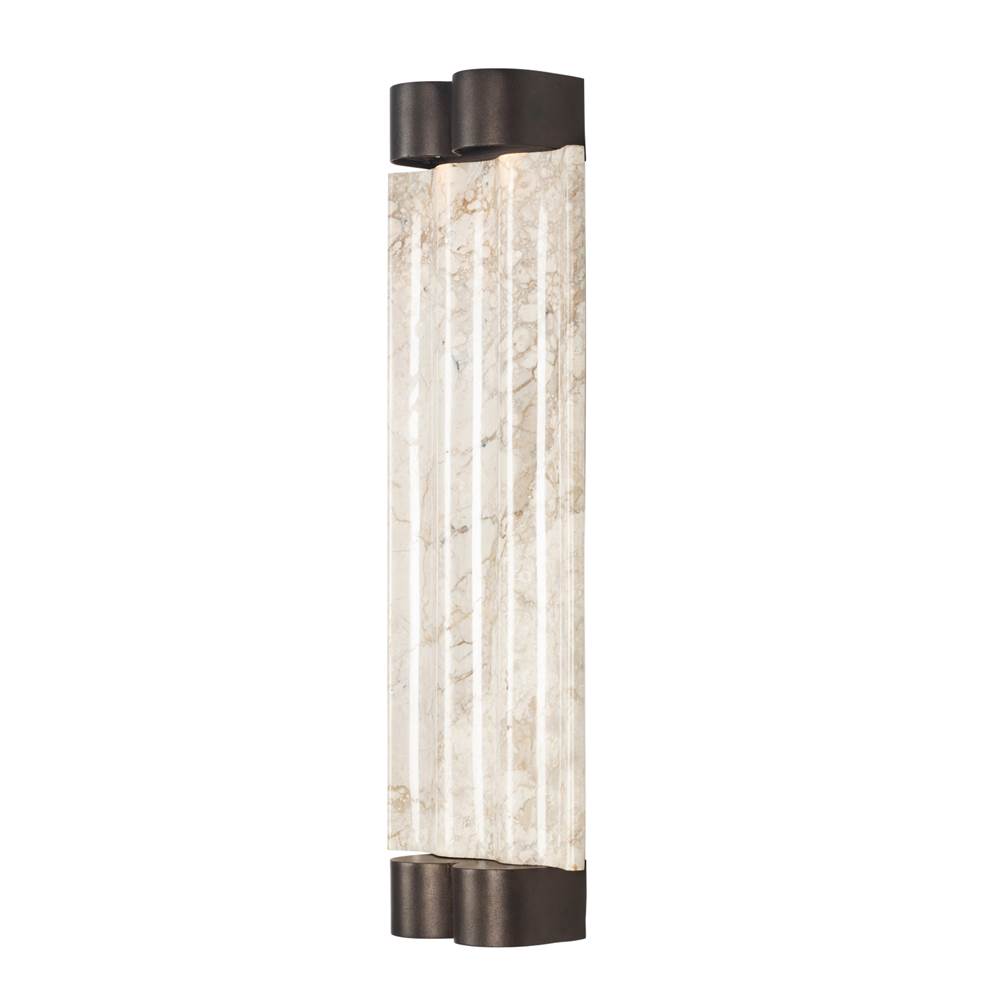 Kalco Lighting 409921BZ Bronze Pillar 22-in 1 Light Led Bronze Outdoor Wall Sconce Image 5