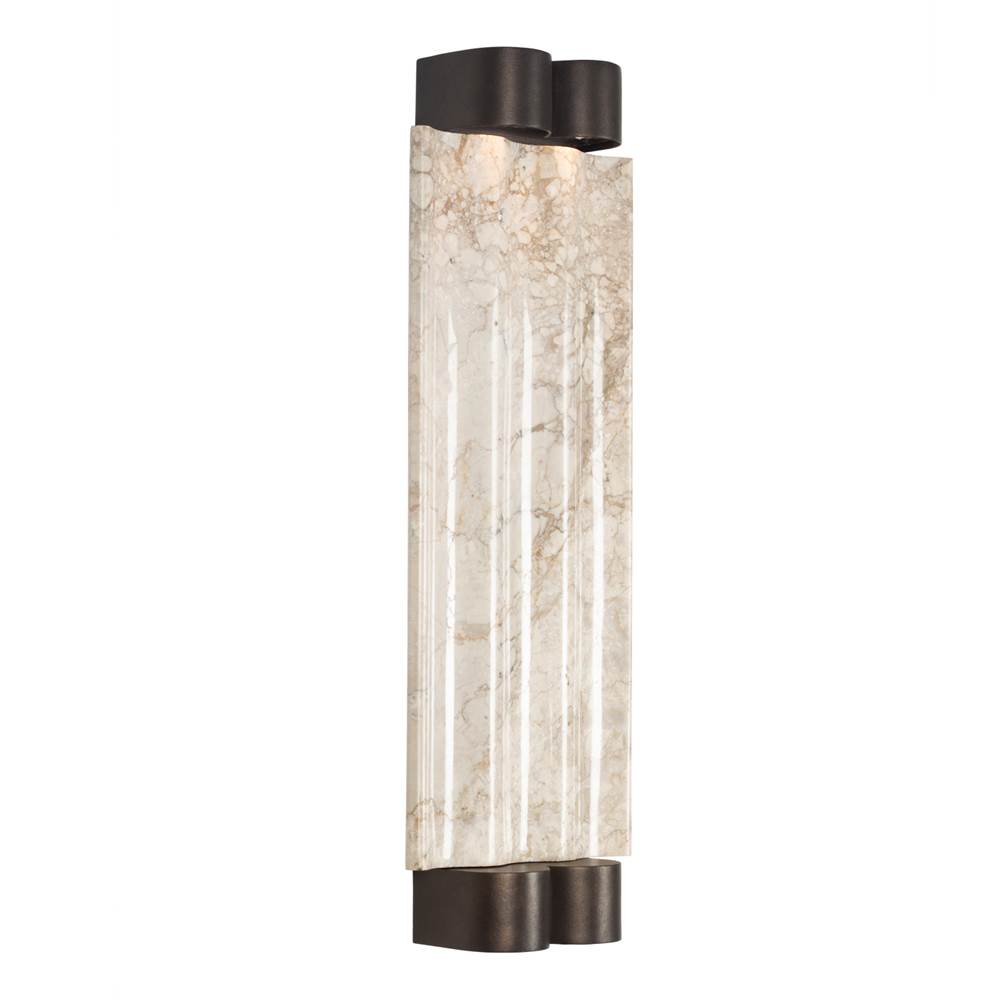 Kalco Lighting 409921BZ Bronze Pillar 22-in 1 Light Led Bronze Outdoor Wall Sconce Image 4