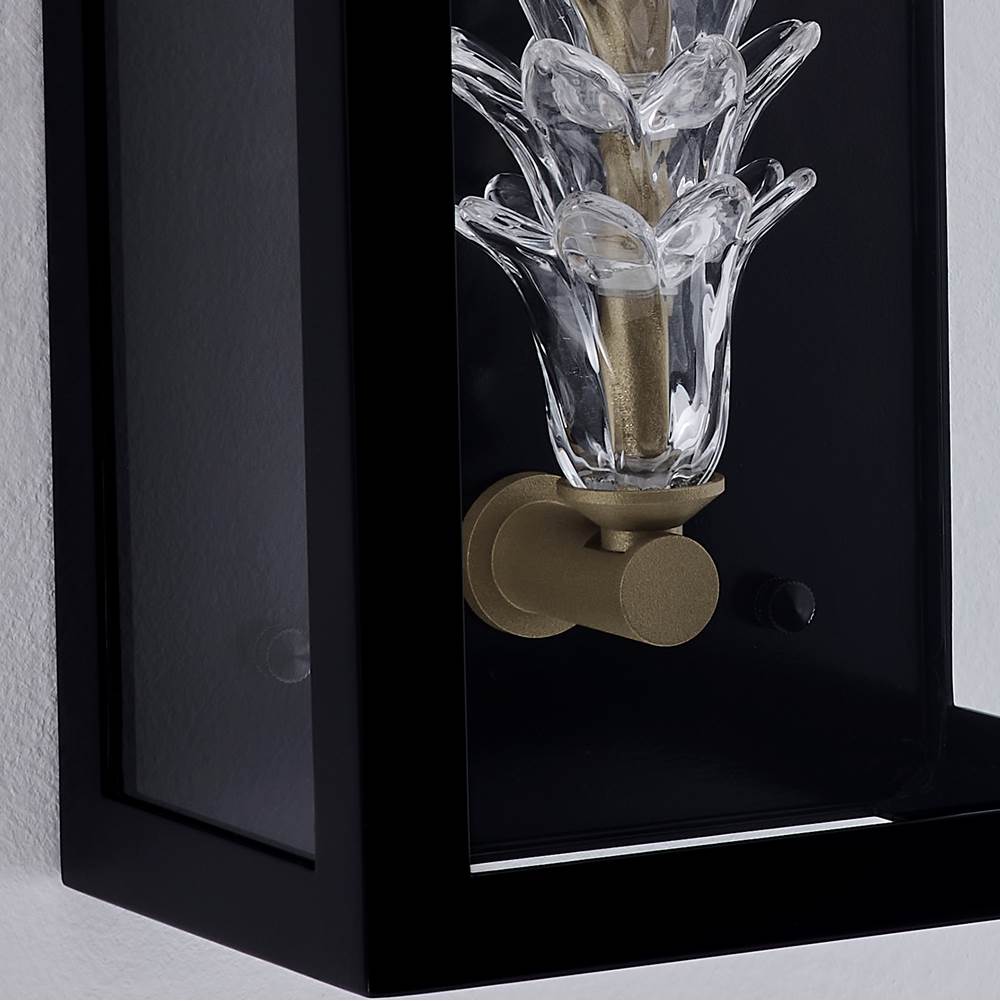 Kalco Lighting Midsummer 22-in 1 Light Socket Matte Black Outdoor Wall Sconce