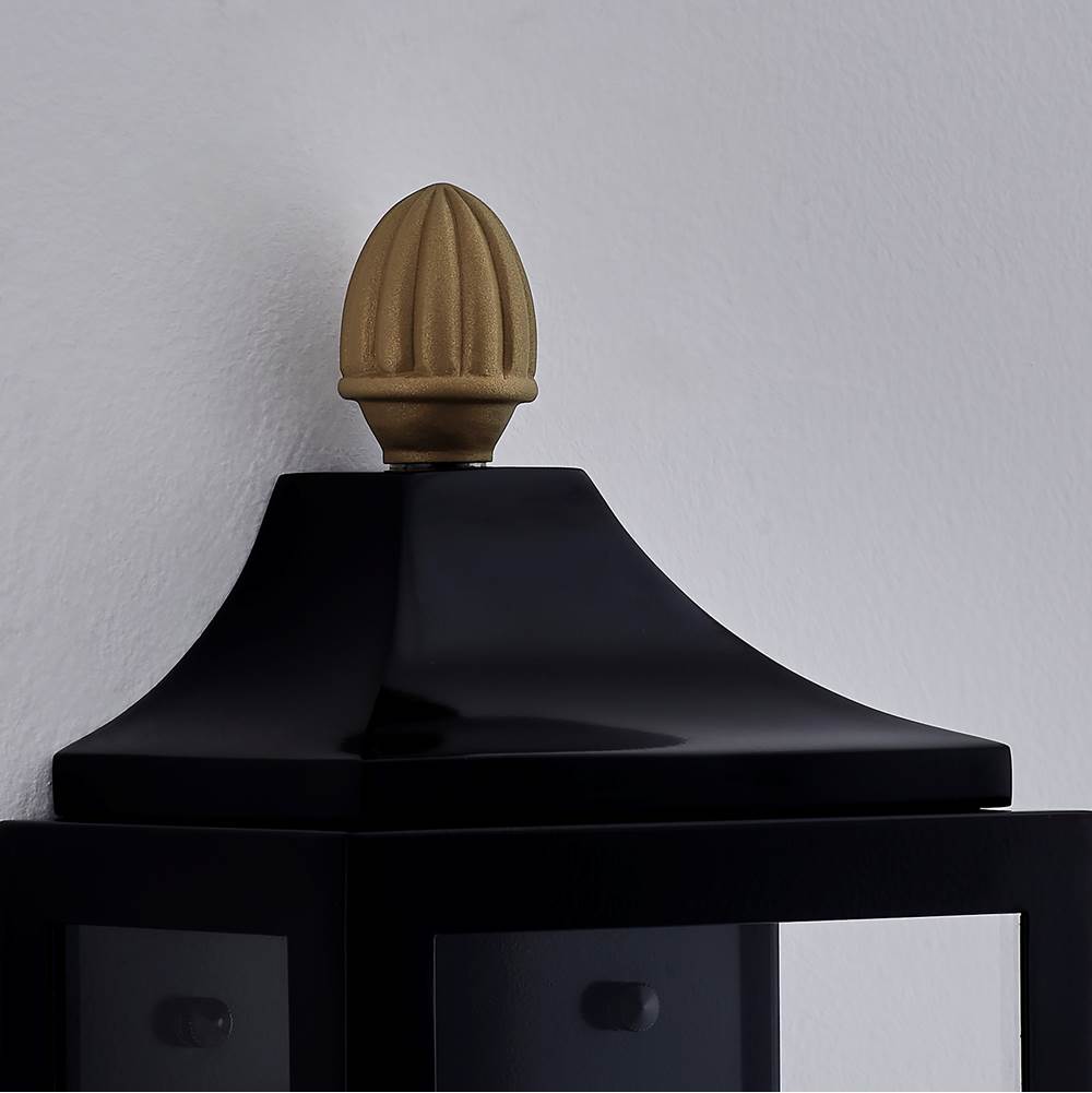 Kalco Lighting 410120MB Matte Black Midsummer 22-in 1 Light Socket Matte Black Outdoor Wall Sconce Image 2