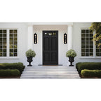 Kalco Lighting 410121MB Matte Black Midsummer 34-in 2 Light Socket Matte Black Outdoor Wall Sconce Image 2