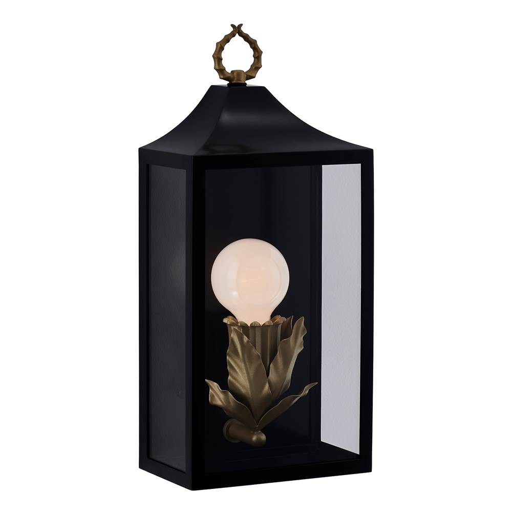 Kalco Lighting 410220MB Matte Black Marge 18-in 1 Light Socket Matte Black Outdoor Wall Sconce Image 1
