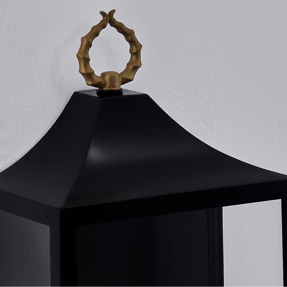 Kalco Lighting Marge 18-in 1 Light Socket Matte Black Outdoor Wall Sconce