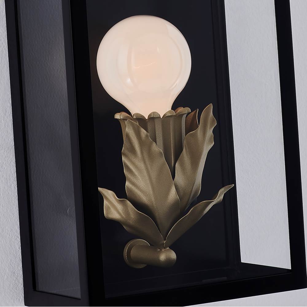 Kalco Lighting 410220MB Matte Black Marge 18-in 1 Light Socket Matte Black Outdoor Wall Sconce Image 4
