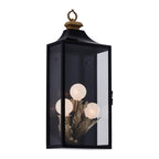 Kalco Lighting Marge 27-in 3 Light Socket Matte Black Outdoor Wall Sconce