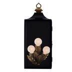 Kalco Lighting 410221MB Matte Black Marge 27-in 3 Light Socket Matte Black Outdoor Wall Sconce Image 1