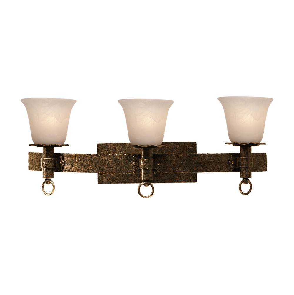 Kalco Lighting Americana 26.5-in 3 Light Socket Antique Copper Vanity Light