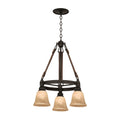 Kalco Lighting Rodeo Drive Rodeo Drive 24-in 3 Light Socket Black Chandelier
