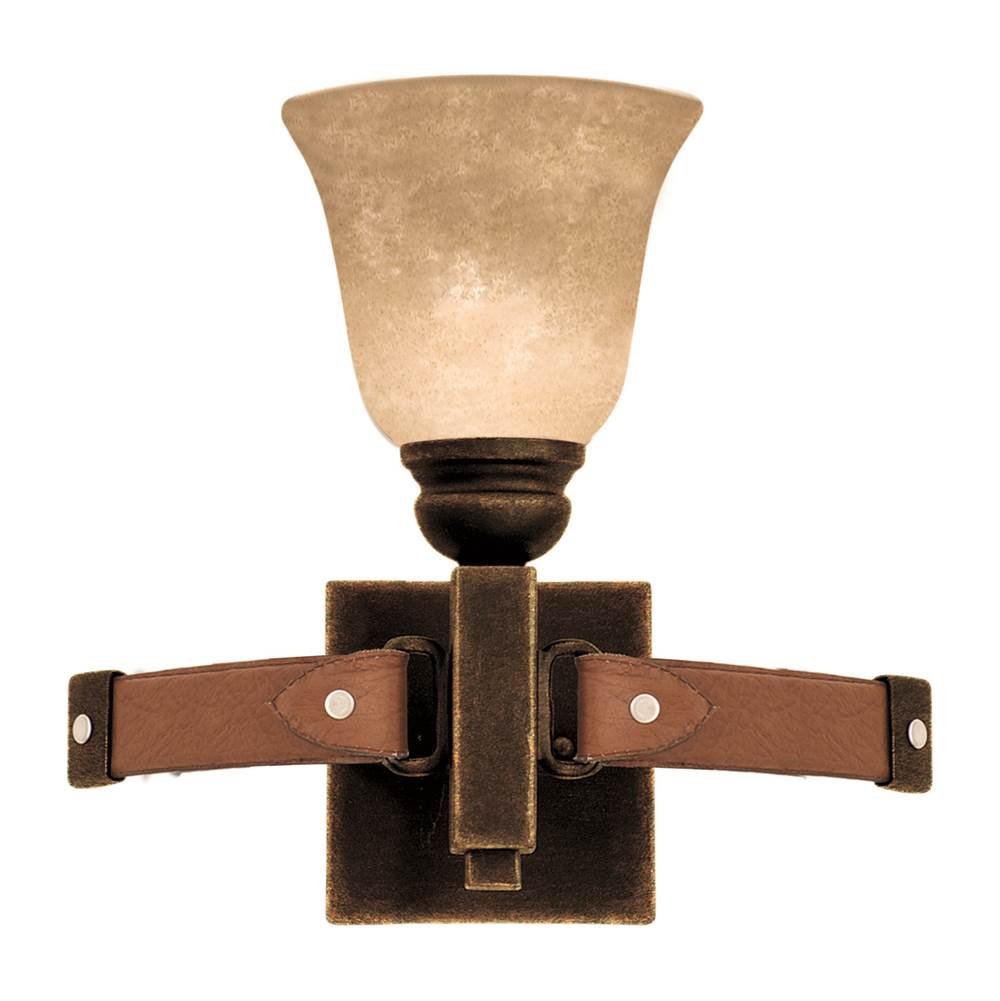 Kalco Lighting Rodeo Drive Rodeo Drive 13-in 1 Light Socket Antique Copper Bath Wall Sconce