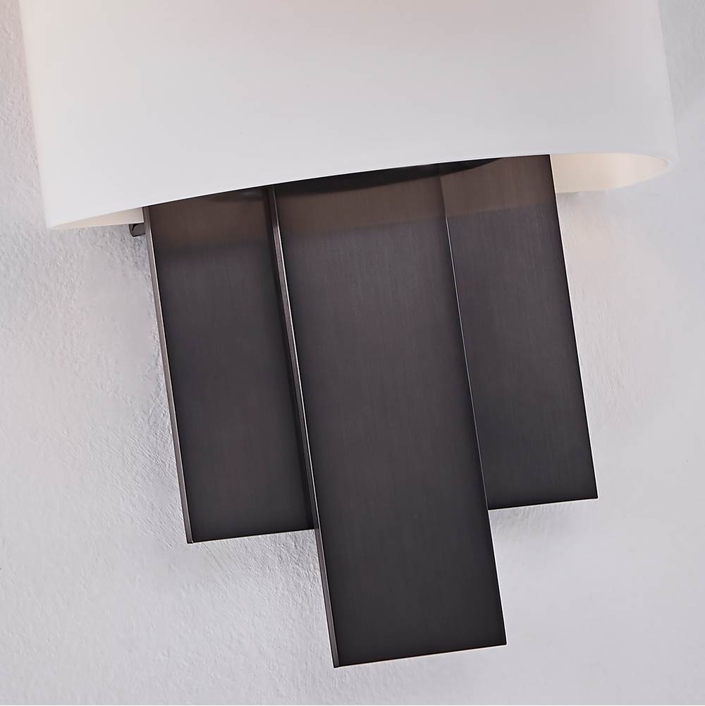 Kalco Lighting 4652SBN Satin Black Nickel Espille 12.25-in 1 Light Socket Satin Black Nickel Wall Sconce Image 5