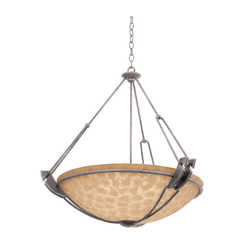 Kalco Lighting Grande 35-in 6 Light Socket Country Iron Chandelier
