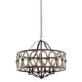 Kalco Lighting Belmont 28.5-in 6 Light Socket Florence Gold Chandelier