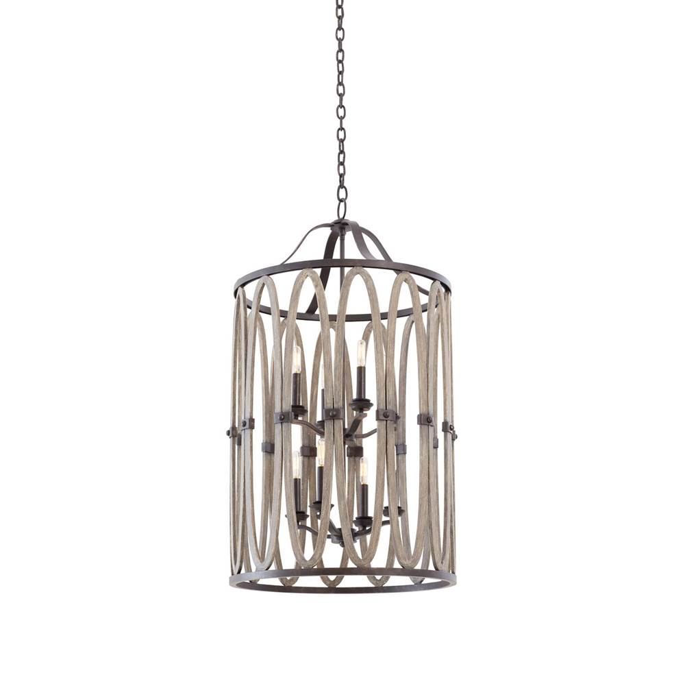 Kalco Lighting 500253FG Florence Gold Belmont 23-in 8 Light Socket Florence Gold Chandelier Image 1