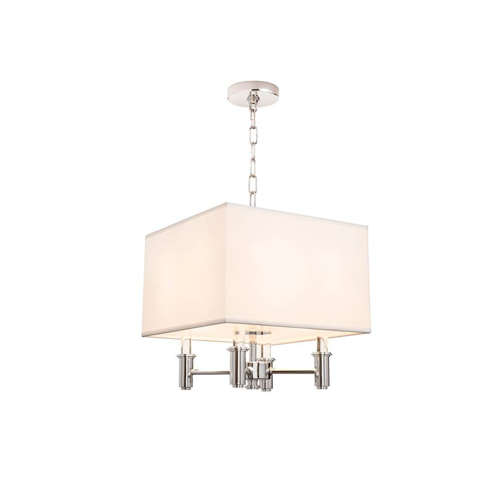Kalco Lighting Dupont 14-in 4 Light Socket Polished Chrome Semi-flush Mount