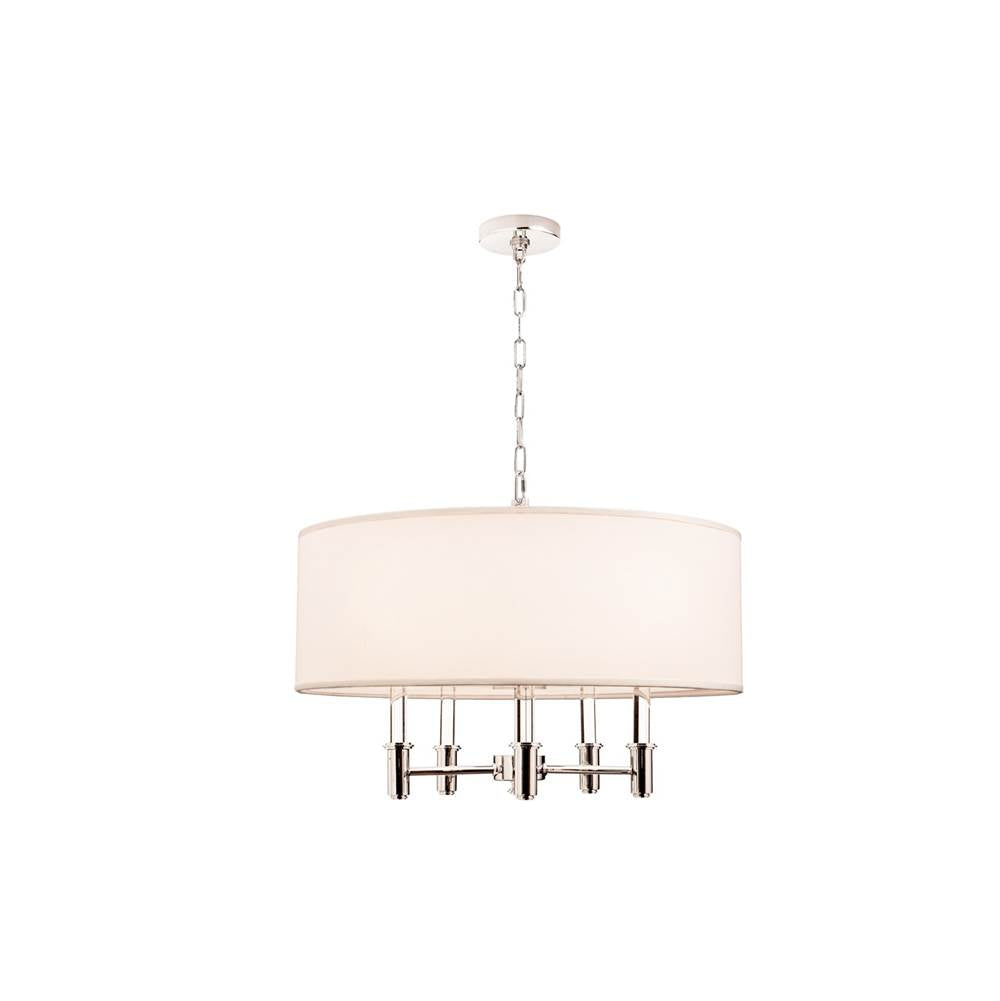Kalco Lighting Dupont 26-in 5 Light Socket Polished Chrome Chandelier