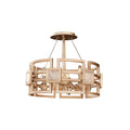 Kalco Lighting Metropolis 17-in 3 Light Socket Modern Gold Semi-flush Mount