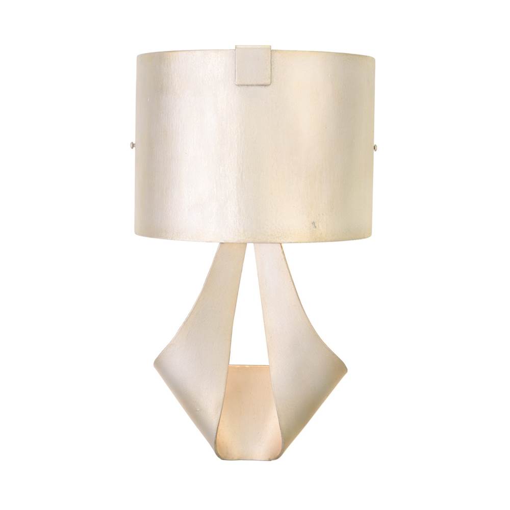 Kalco Lighting Barrymore 15-in 1 Light Socket Pearl Silver Wall Sconce