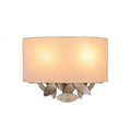 Kalco Lighting 501125SM Moon Silver Eden 10-in 2 Light Socket Moon Silver Wall Sconce Image 1