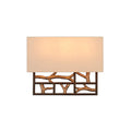 Kalco Lighting Hudson 11-in 3 Light Socket Antique Bronze W/ Antique Gold Wall Sconce