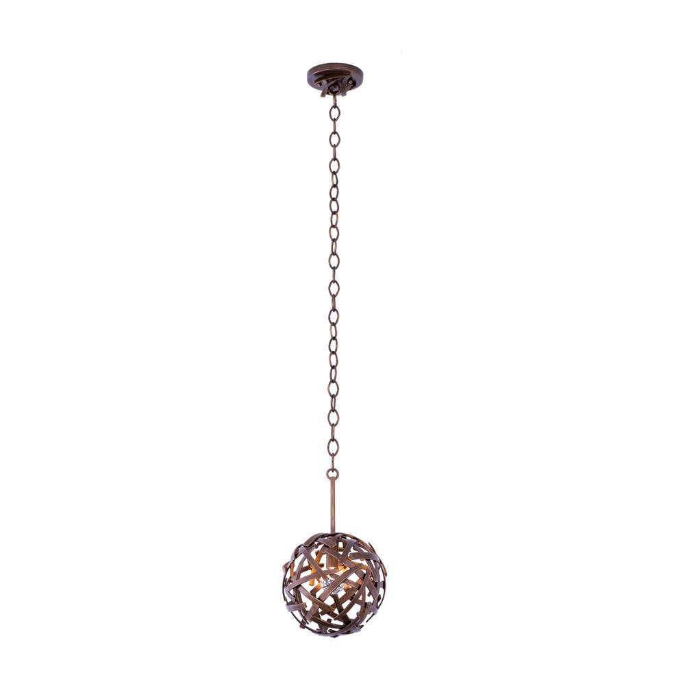 Kalco Lighting Ambassador 8-in 1 Light Socket Copper Patina Pendant