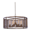 Kalco Lighting Chelsea 32-in 8 Light Socket Copper Patina Chandelier