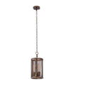 Kalco Lighting Chelsea 9-in 3 Light Socket Copper Patina Pendant